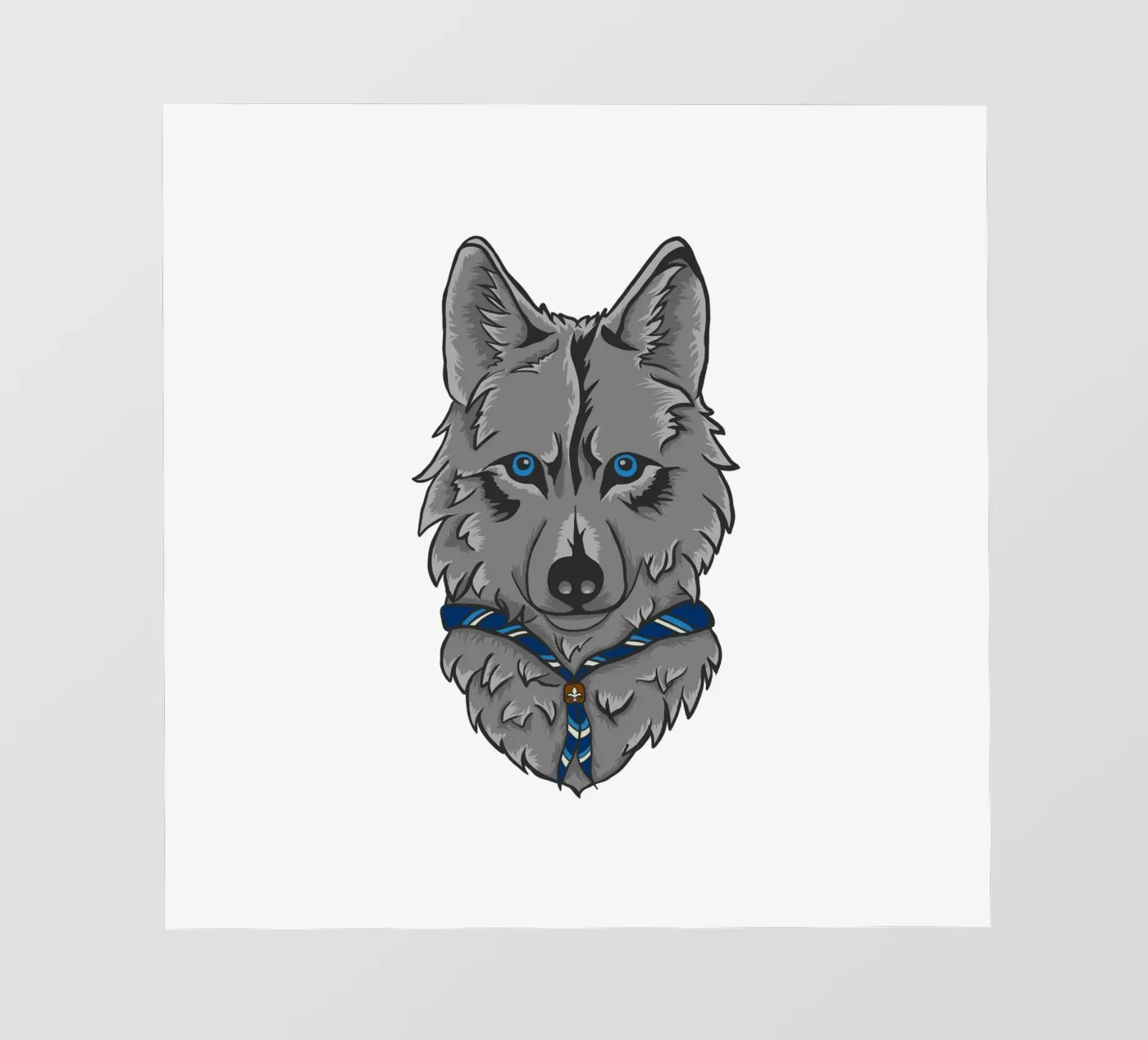 Scout Wolf fotobehang van Loobs