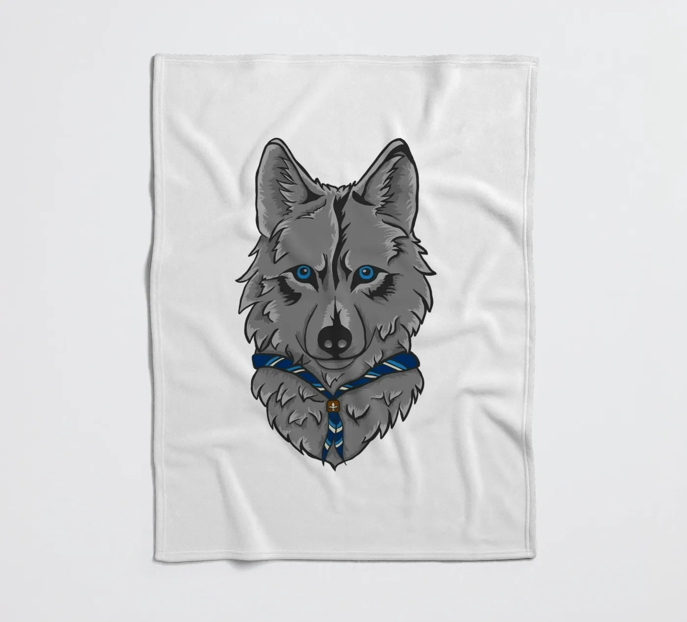 Pfadfinder Wolf Fleecedecke von Loobs