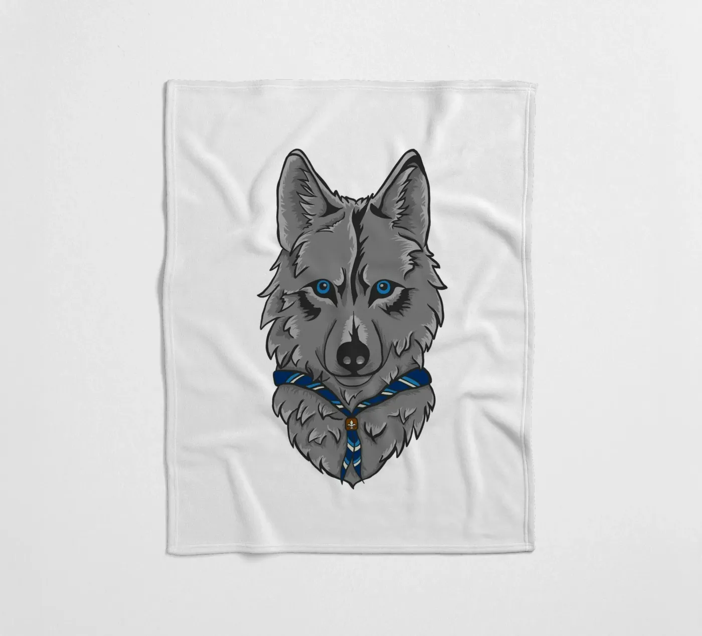 Pfadfinder Wolf Fleecedecke von Loobs