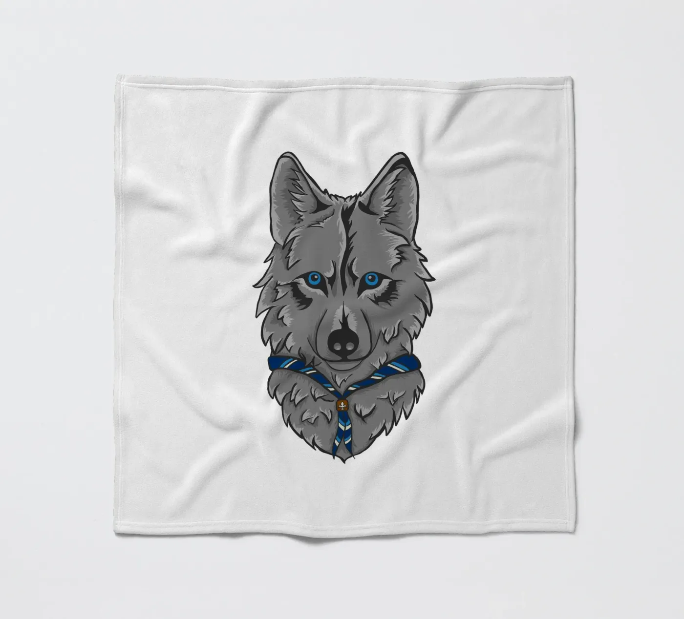 Pfadfinder Wolf Fleecedecke von Loobs