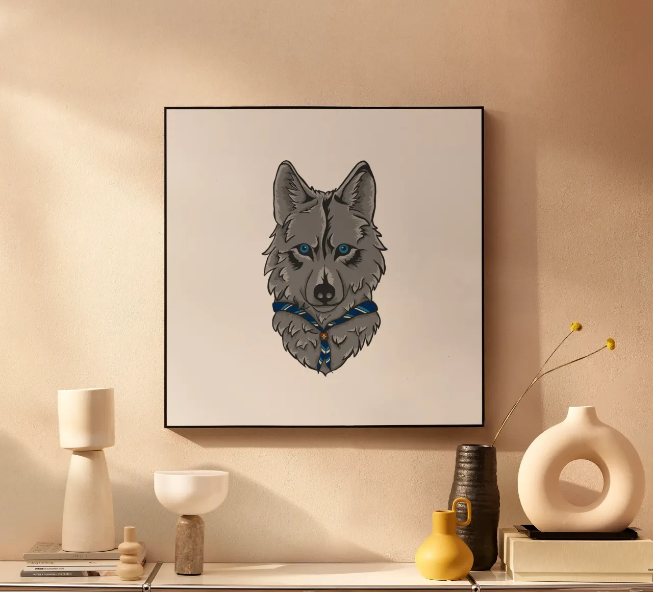 Pfadfinder Wolf Acryl-Glas von Loobs