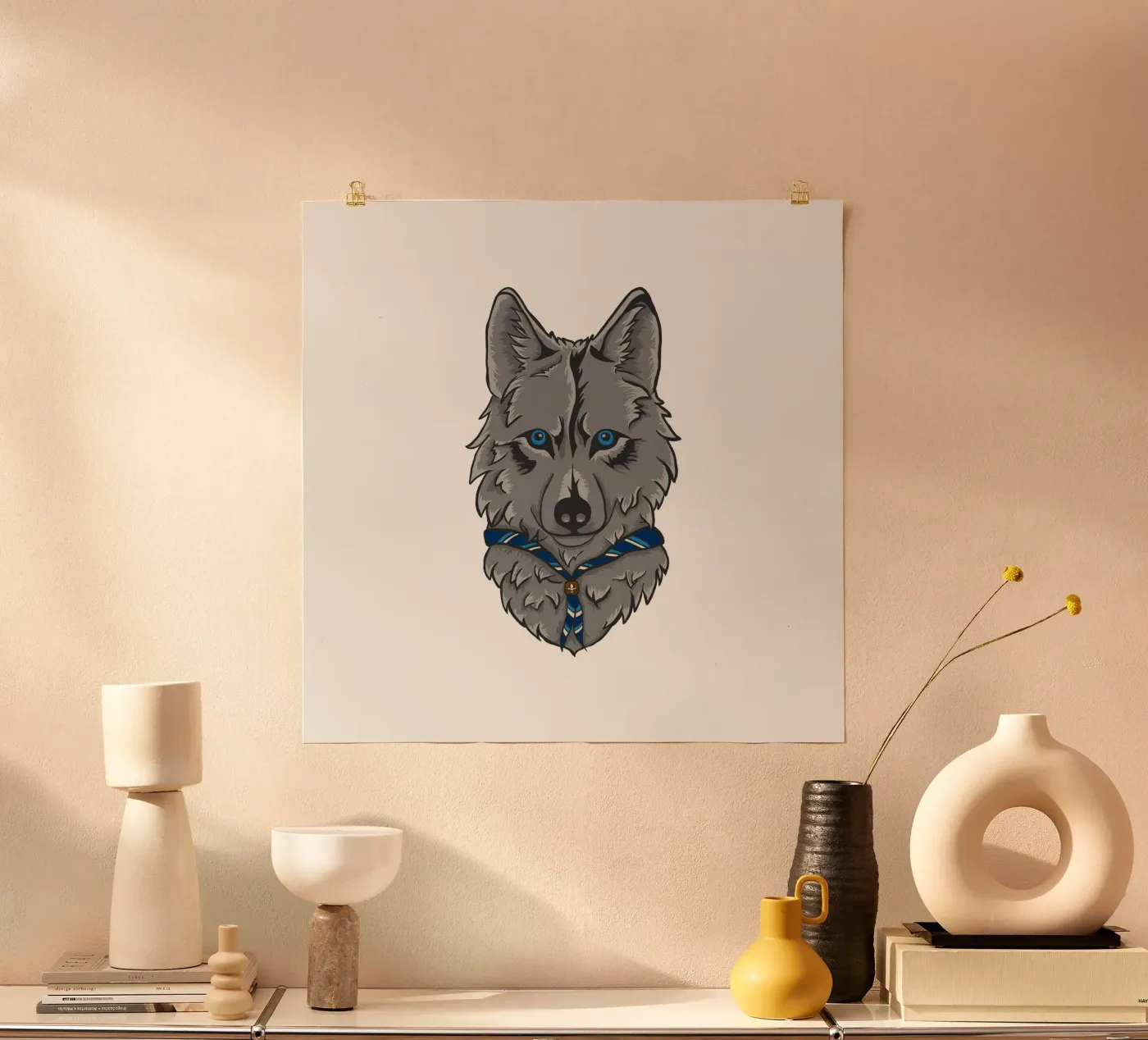 Scout Wolf poster van Loobs
