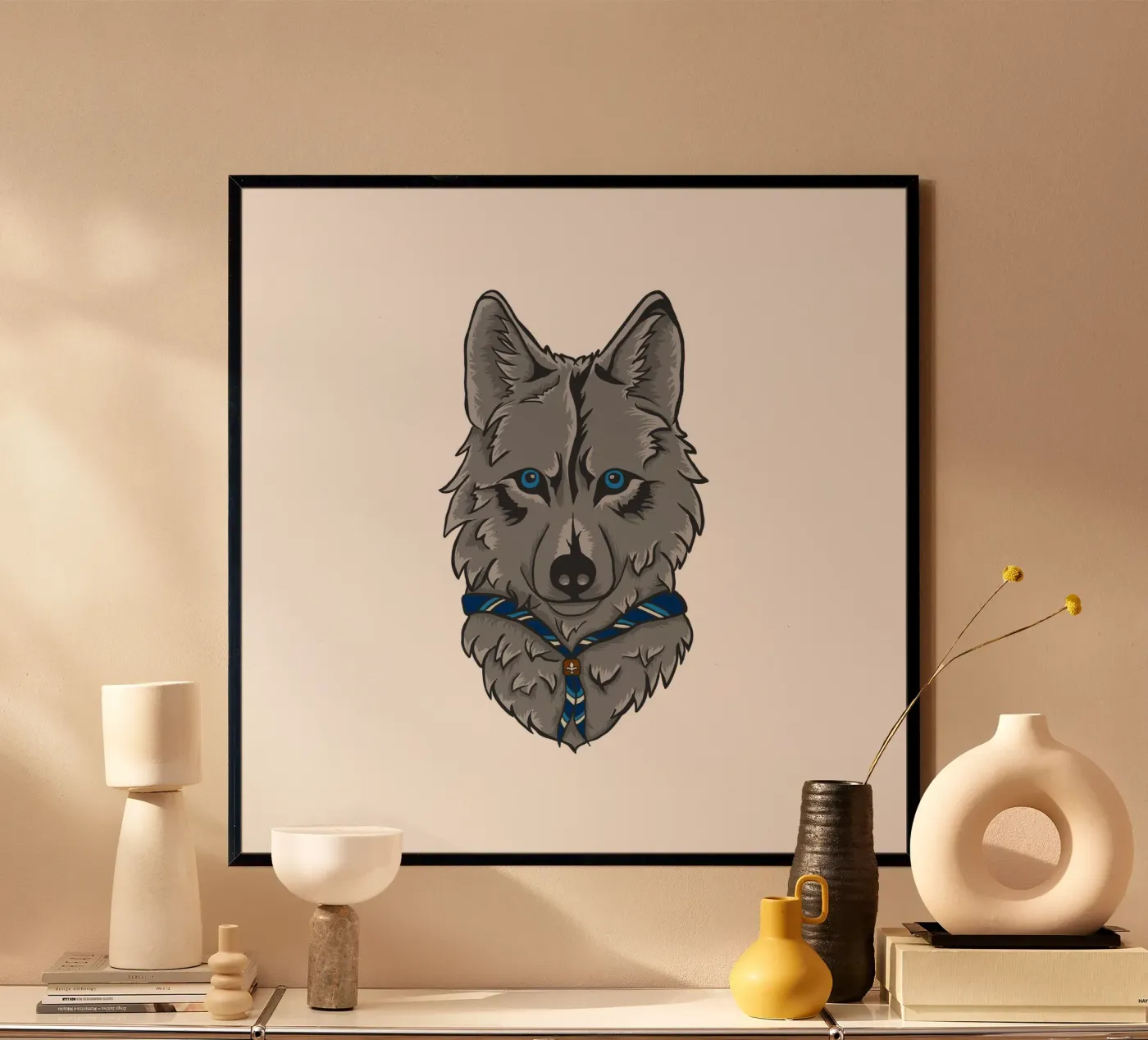 Scout Wolf poster van Loobs