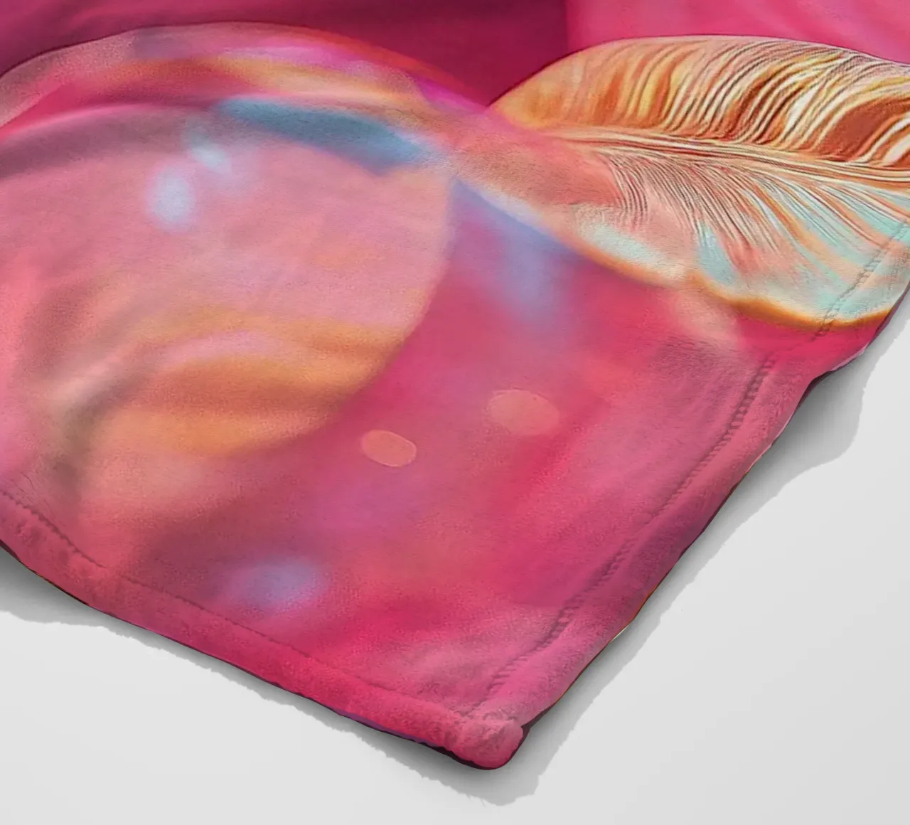 Amore fragile - rosa coperta in pile da Malou-Studio