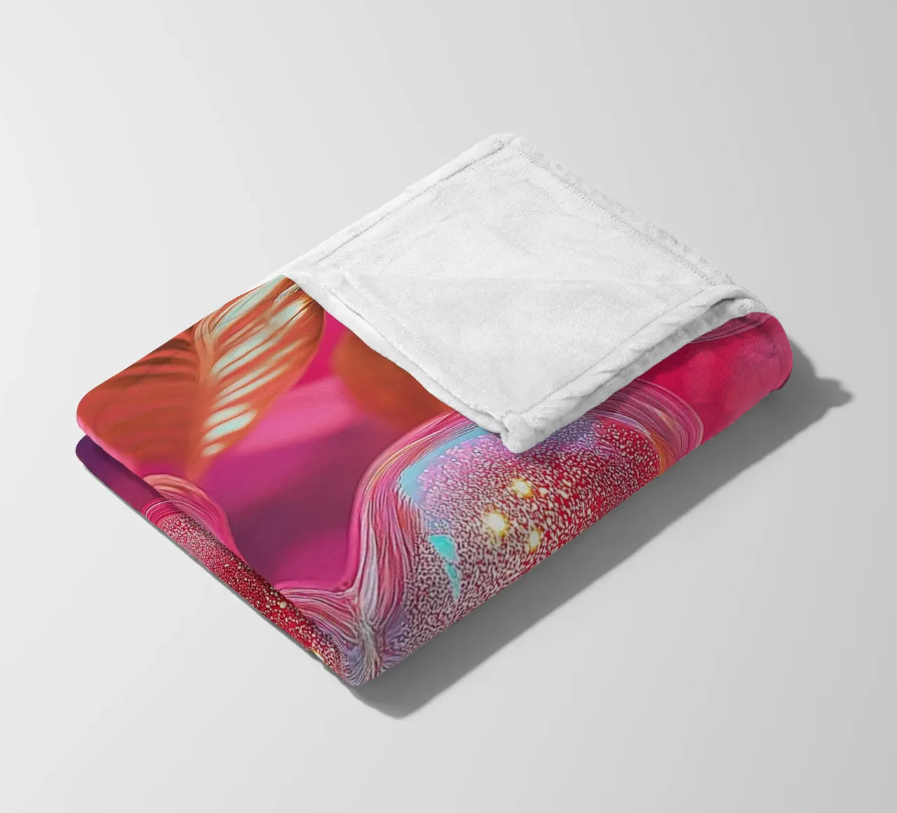 Amore fragile - rosa coperta in pile da Malou-Studio