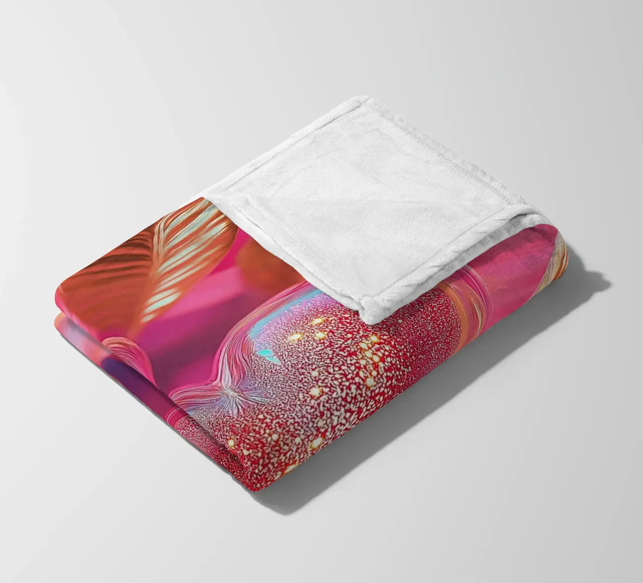 Amore fragile - rosa coperta in pile da Malou-Studio