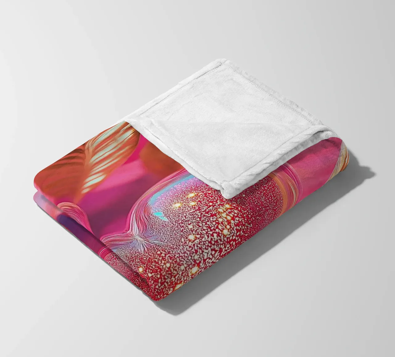 Amore fragile - rosa coperta in pile da Malou-Studio