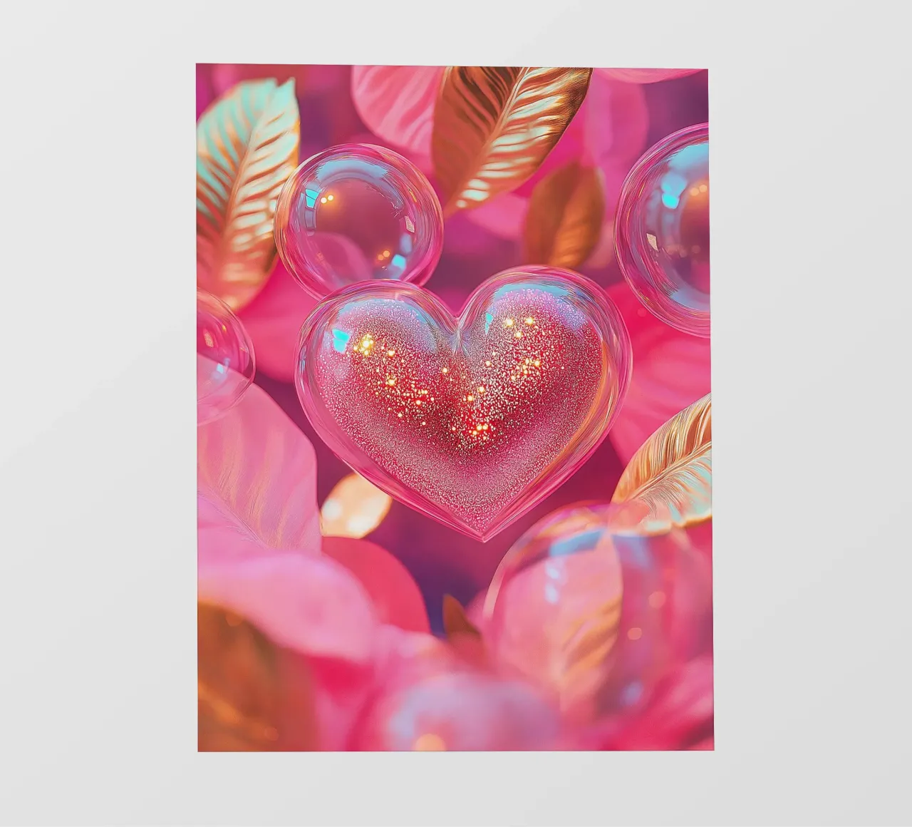 Amore fragile - rosa telo in pvc da Malou-Studio
