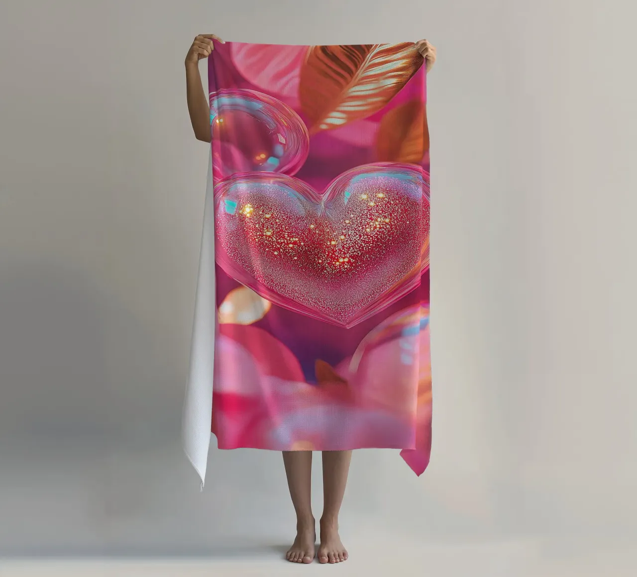 Amore fragile - rosa telo mare da Malou-Studio