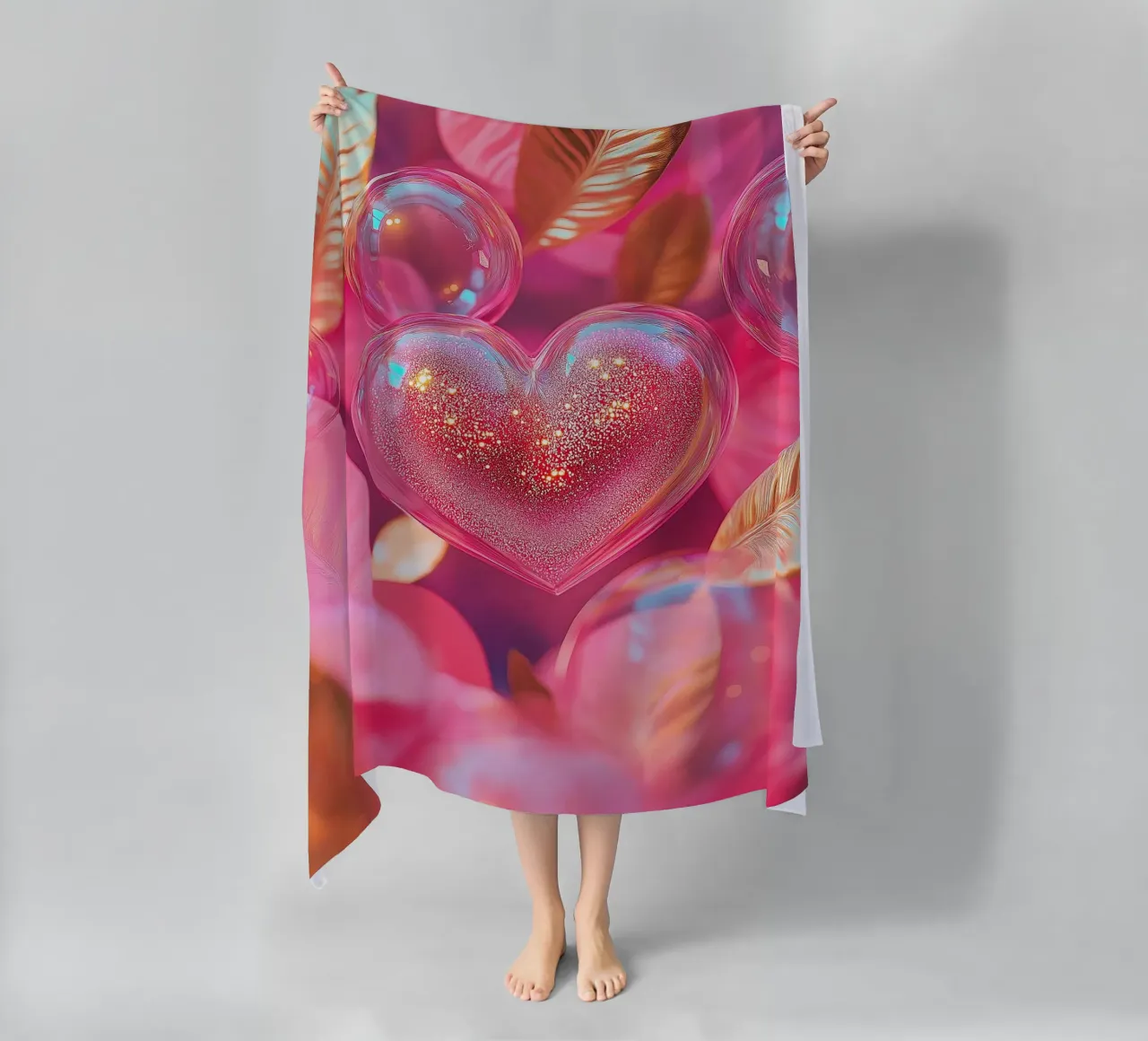 Amore fragile - rosa telo mare da Malou-Studio