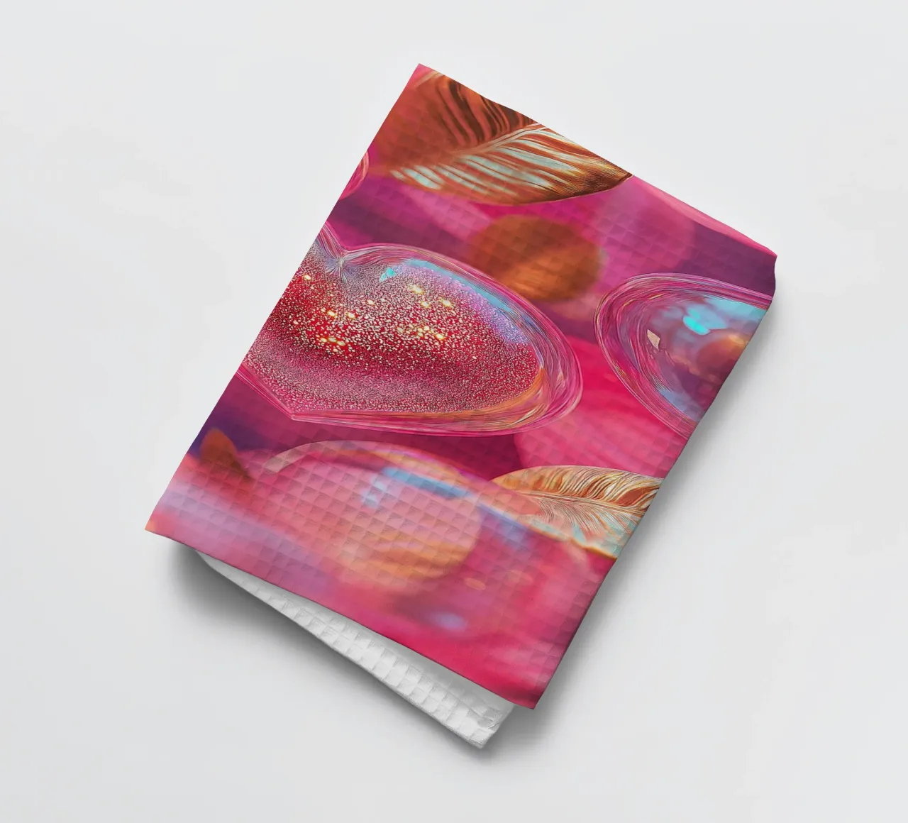 Amore fragile - rosa canovaccio da cucina da Malou-Studio