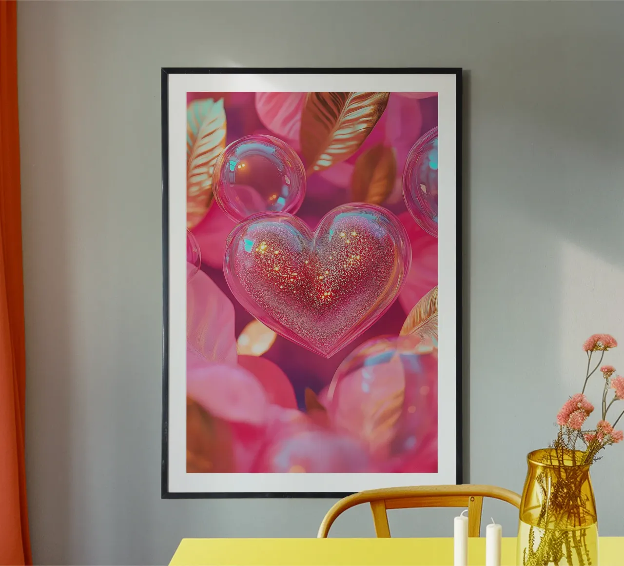 Amore fragile - rosa poster da Malou-Studio