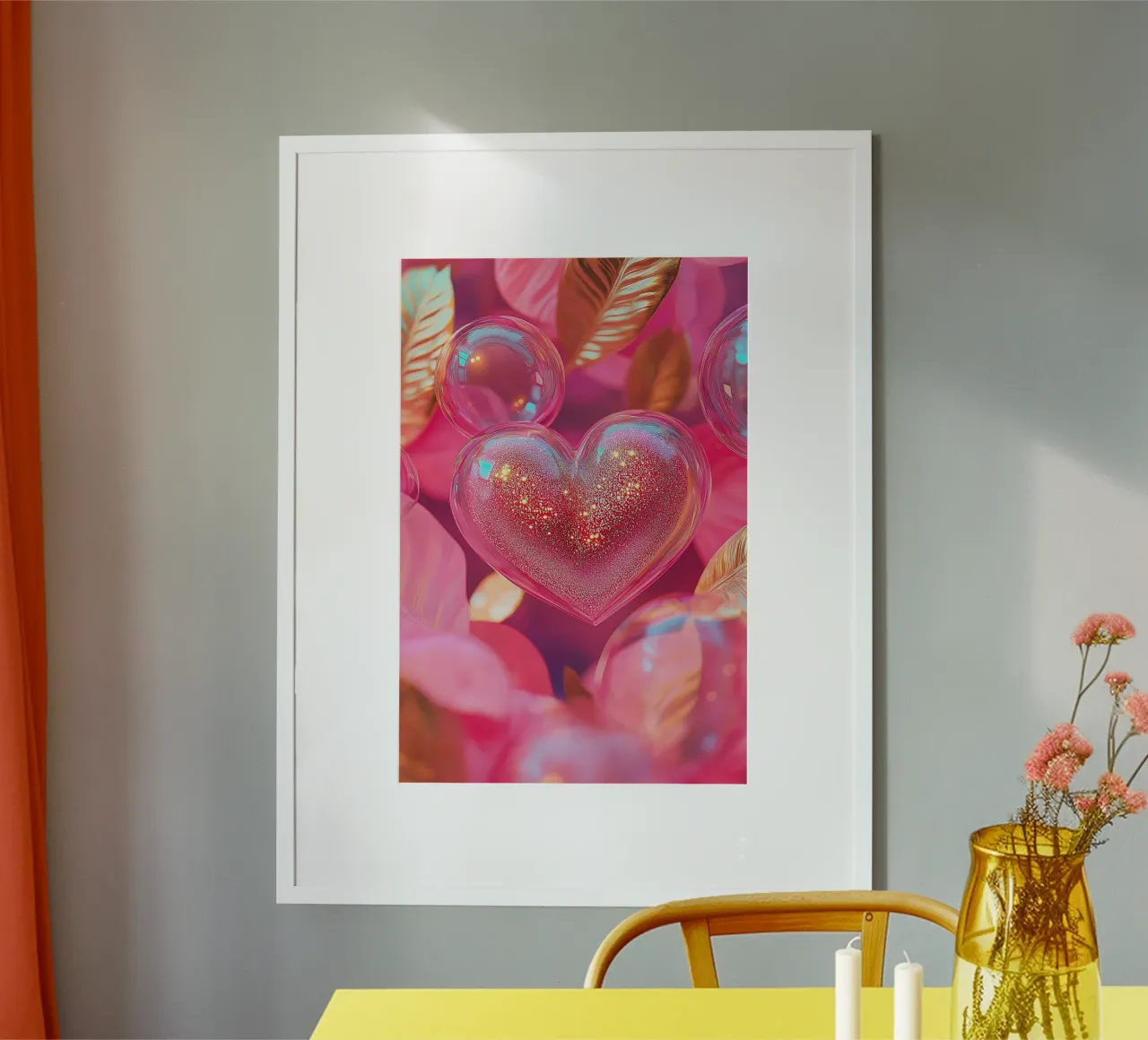 Amore fragile - rosa poster da Malou-Studio