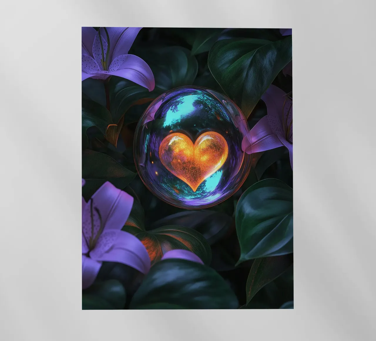 Fragile Love - Purple pellicola backlit da Malou-Studio