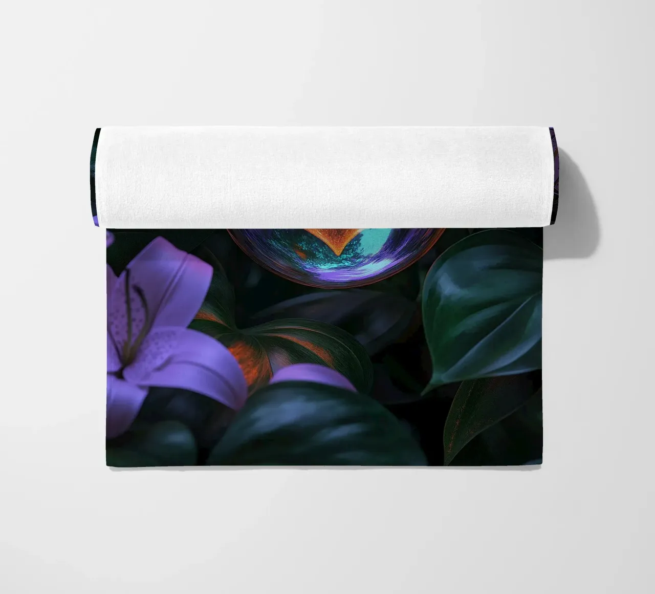 Amour fragile - Violet serviette de plage de Malou-Studio