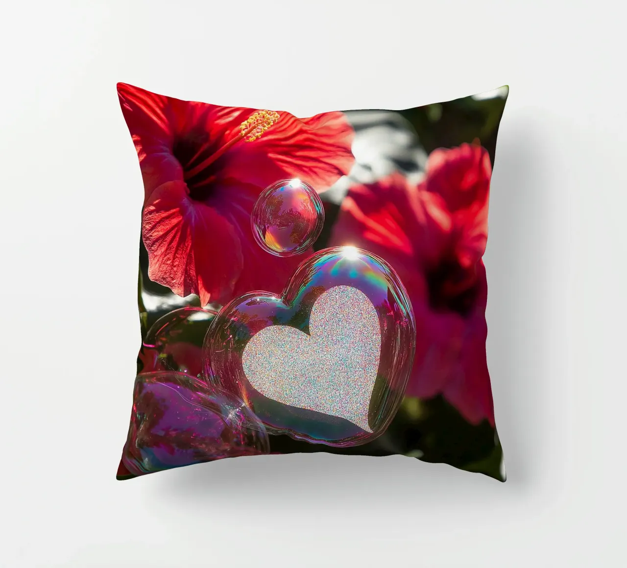 Amour fragile - Rouge coussin de Malou-Studio