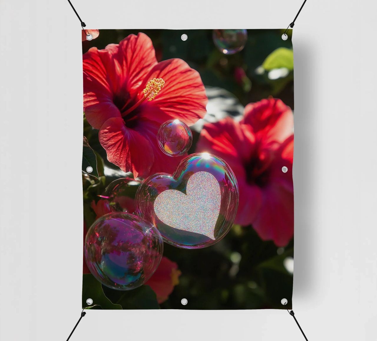Amore fragile - Rosso telo in pvc da Malou-Studio