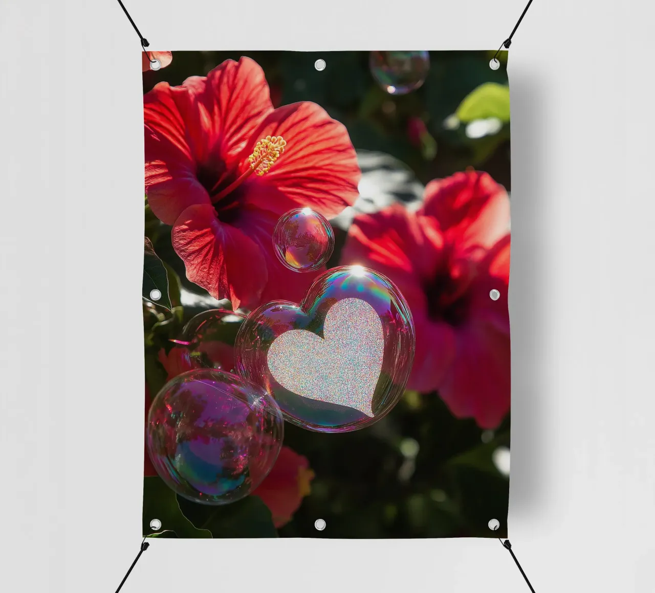 Amore fragile - Rosso telo in pvc da Malou-Studio