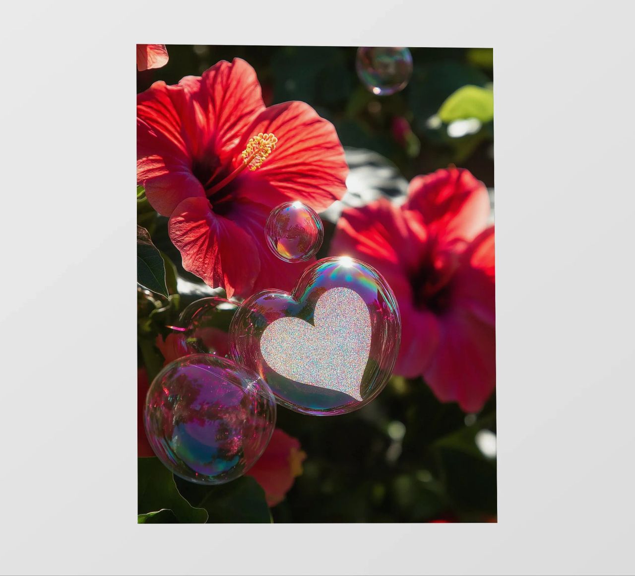 Amore fragile - Rosso telo in pvc da Malou-Studio
