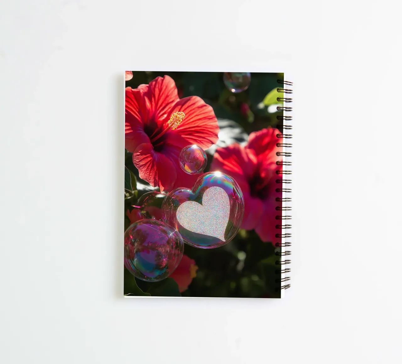 Amore fragile - Rosso diario ad anelli da Malou-Studio