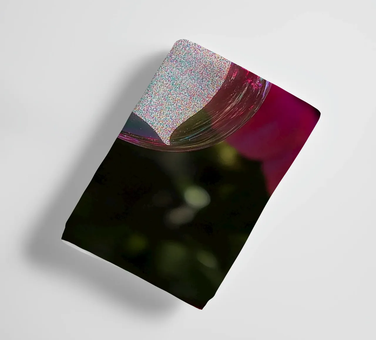 Amore fragile - Rosso asciugamano da bagno da Malou-Studio