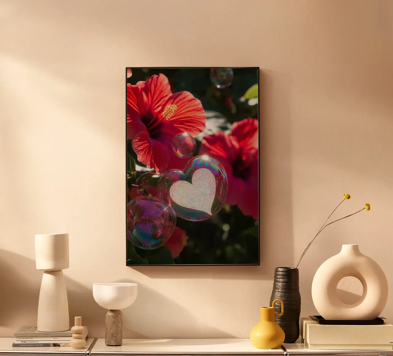 Amore fragile - Rosso alluminio dibond da Malou-Studio