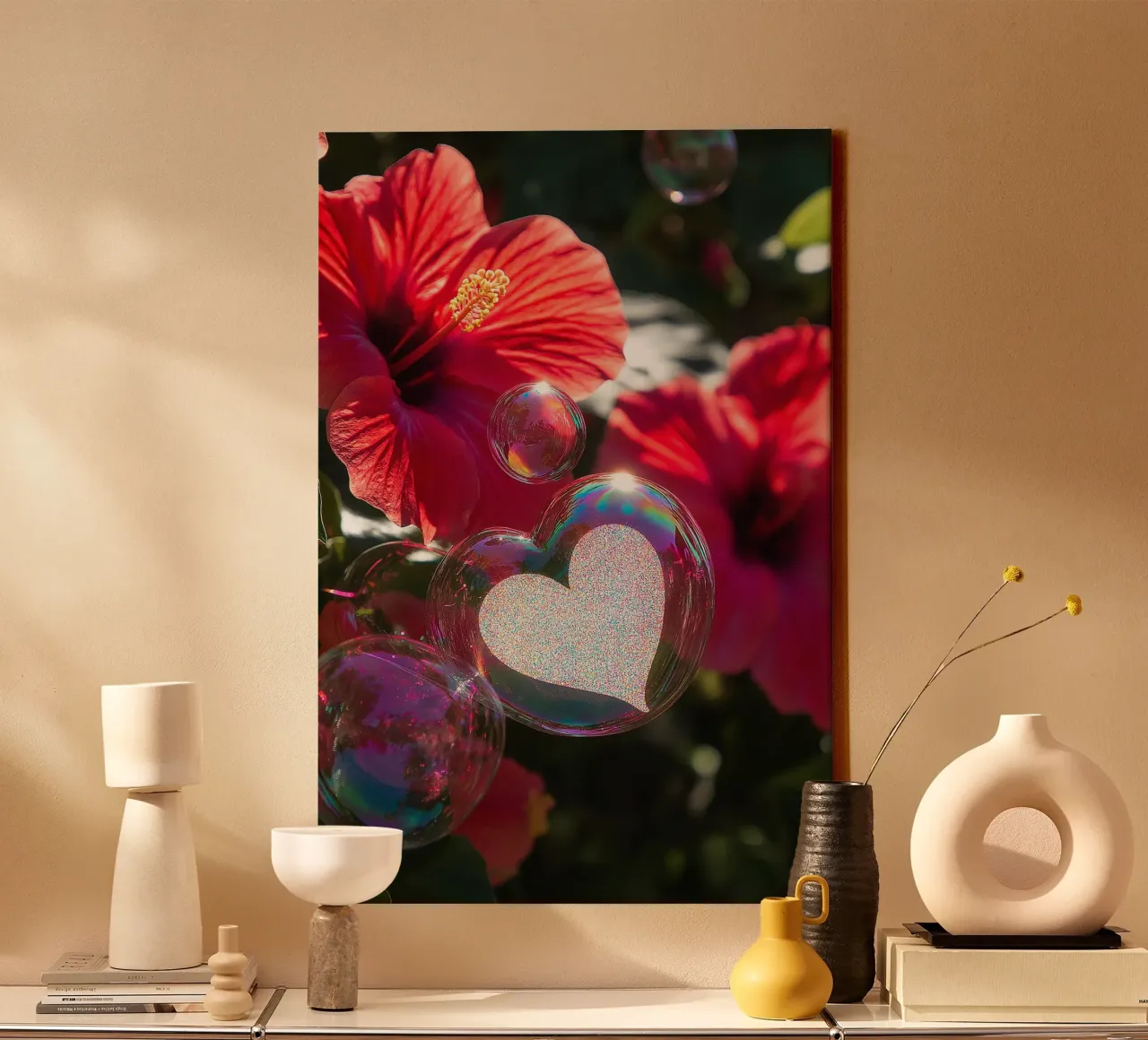 Amore fragile - Rosso tela da Malou-Studio