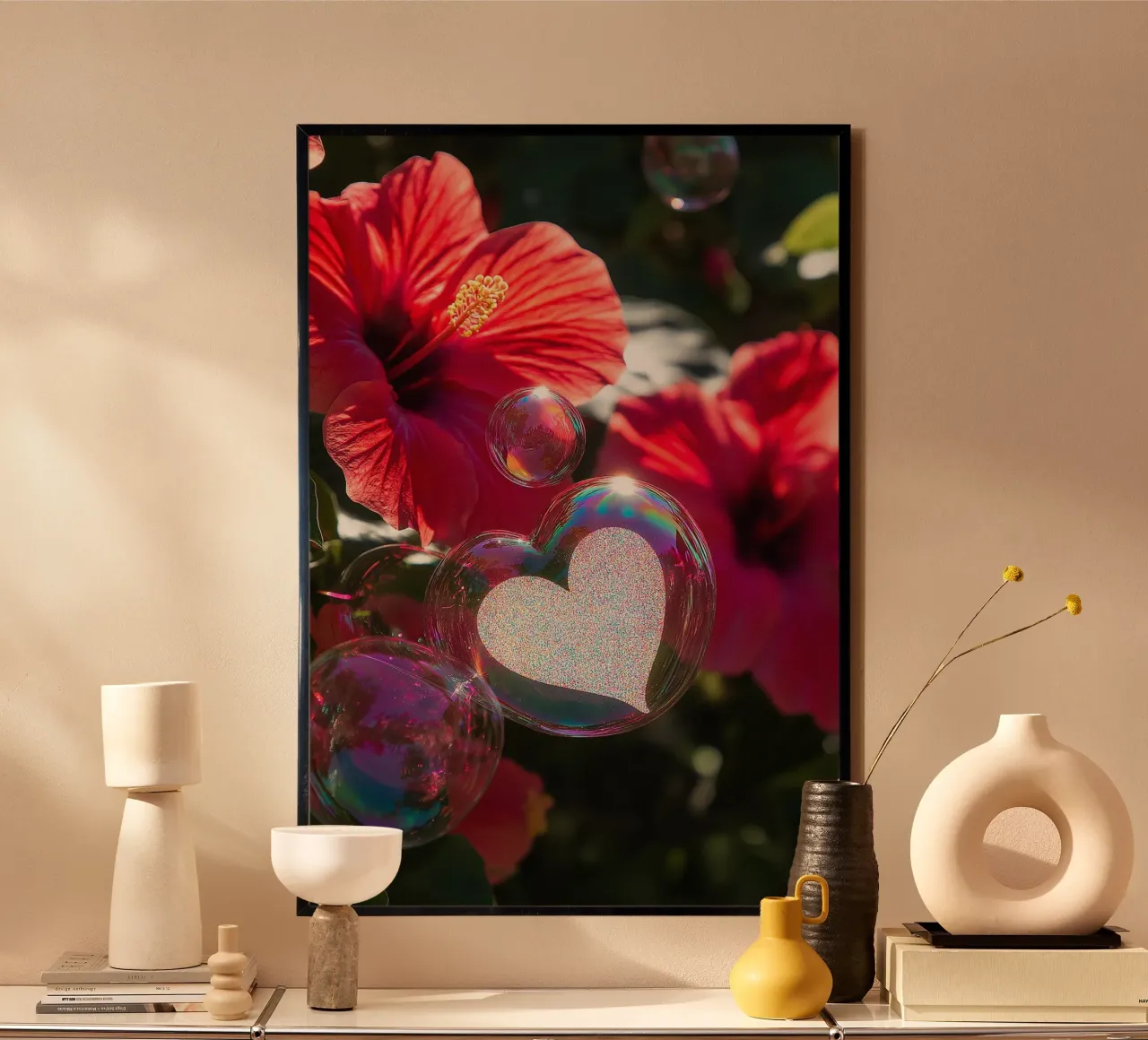 Breekbare liefde - Rood hahnemühle van Malou-Studio