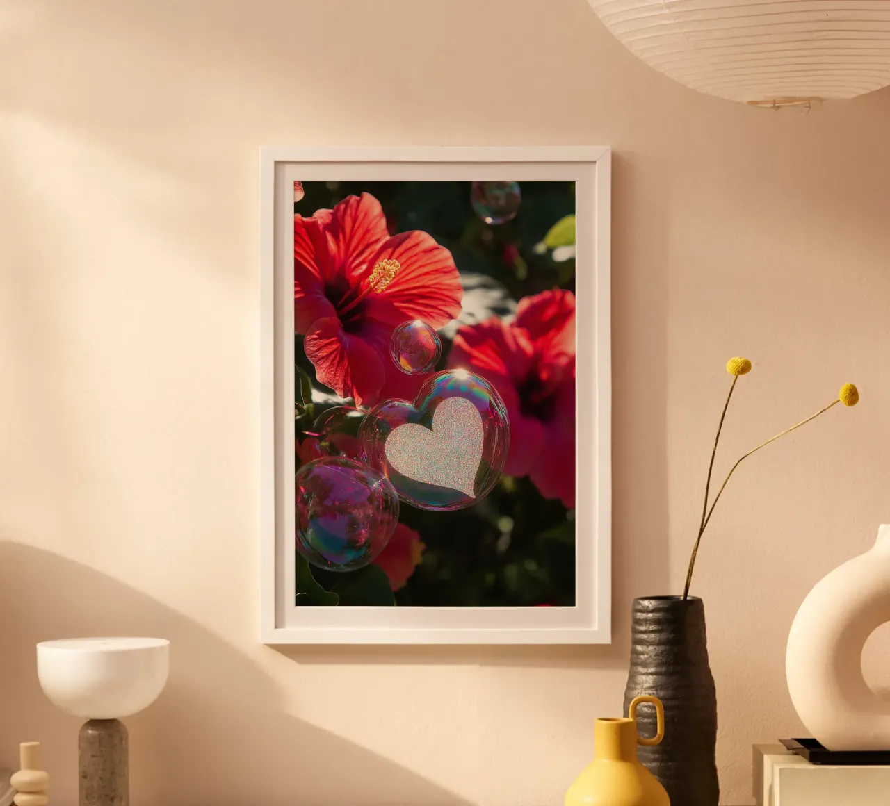 Amore fragile - Rosso poster da Malou-Studio