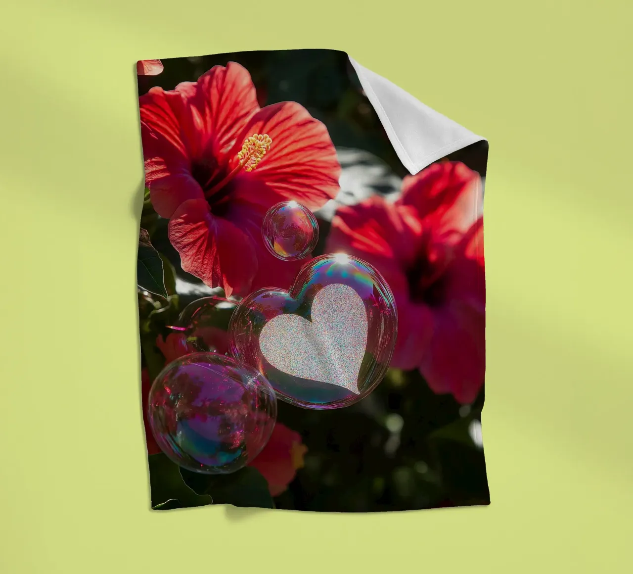 Amore fragile - Rosso coperta in pile da Malou-Studio