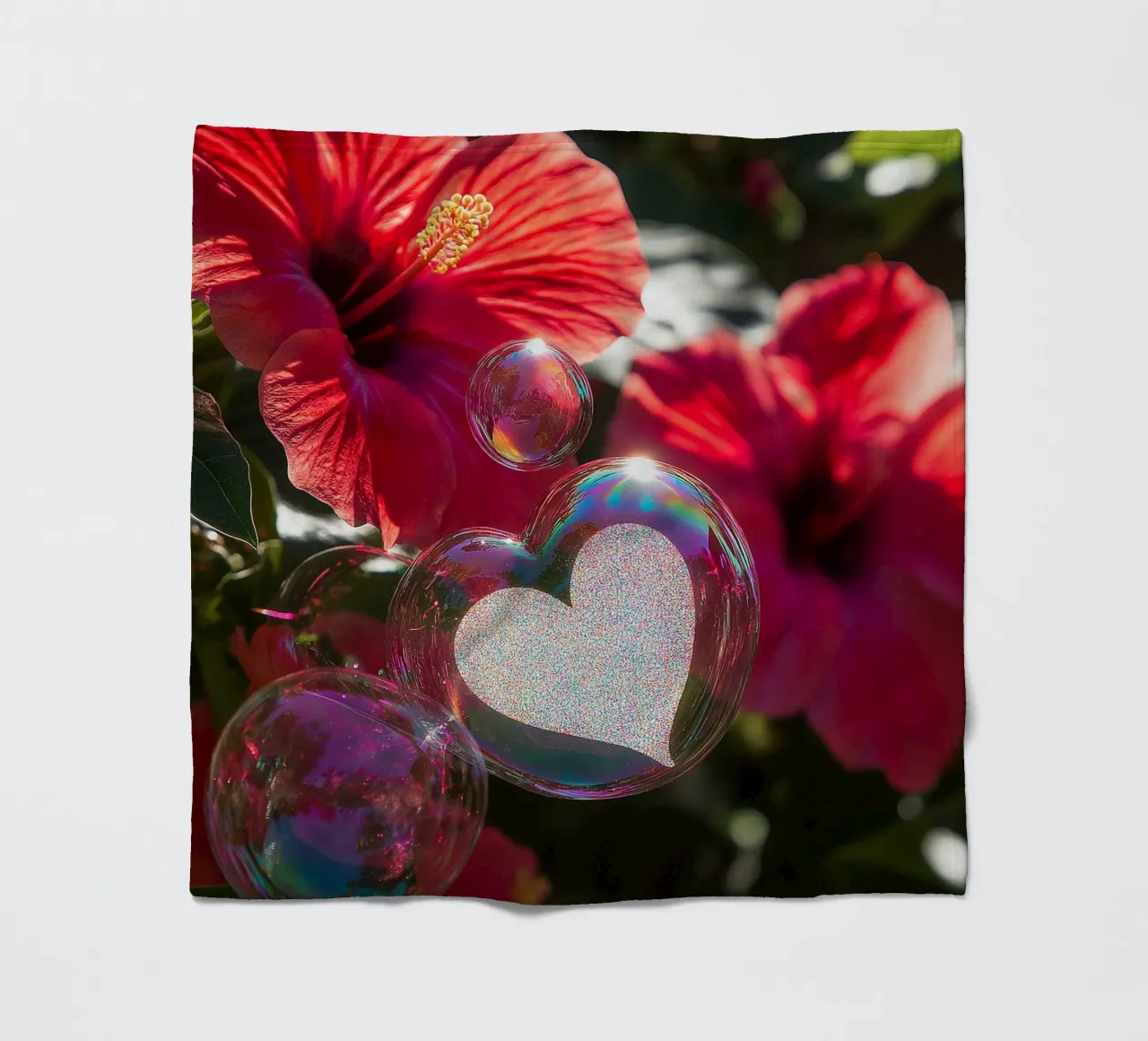Amore fragile - Rosso coperta in pile da Malou-Studio