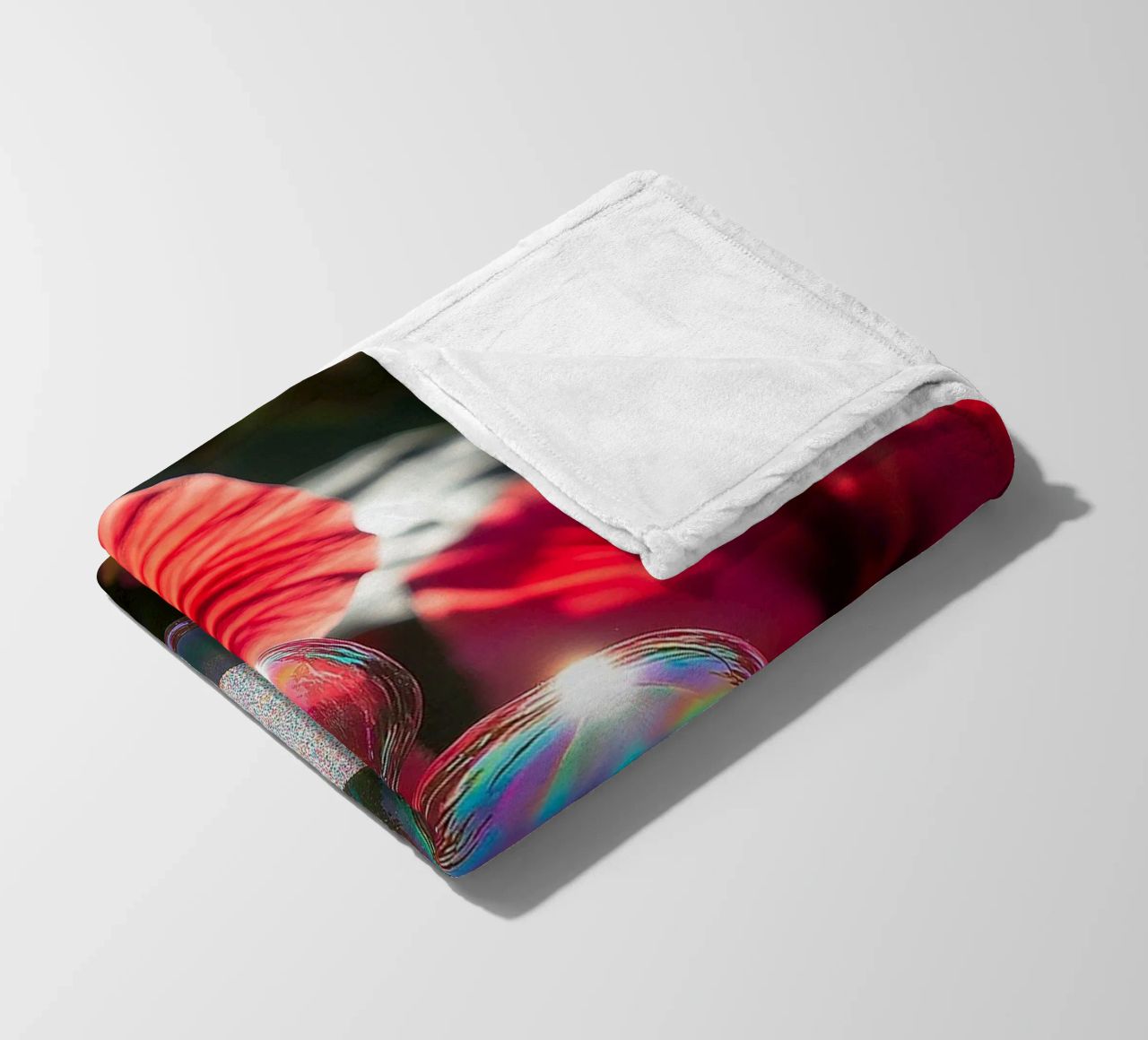 Amore fragile - Rosso coperta in pile da Malou-Studio