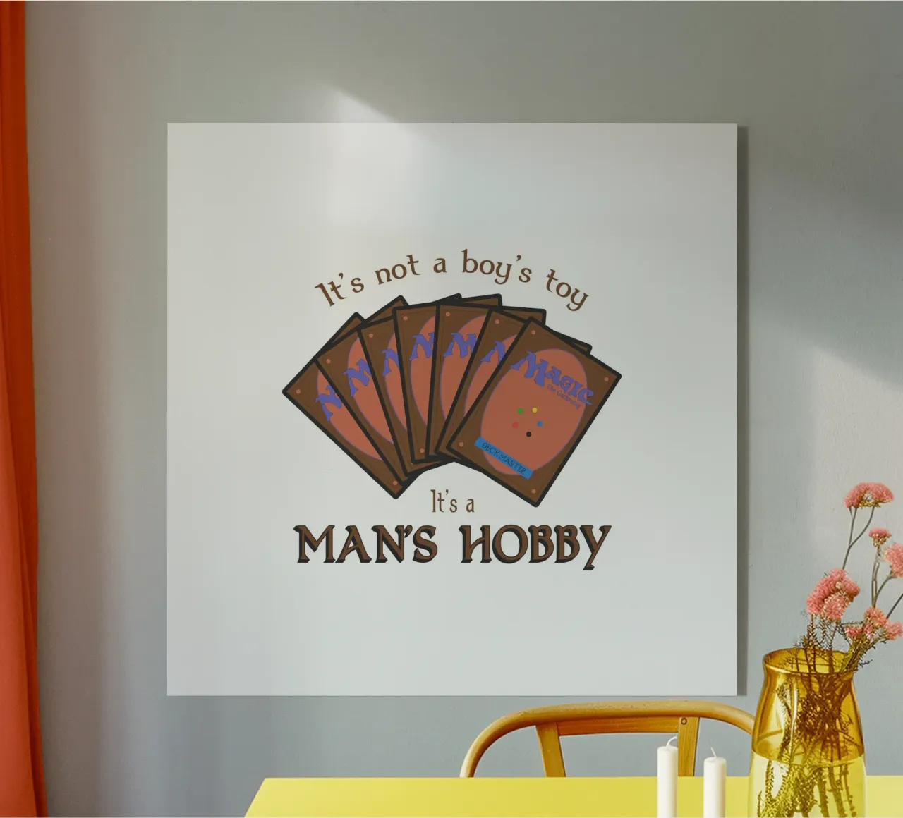 Magic it's not a boy's toy. It's a man's hobby acrylic glass by Loobs