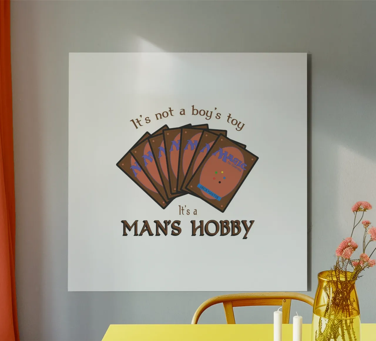 Magie ist kein Spielzeug für Jungs. Es ist das Hobby eines Mannes Alu-Dibond von Loobs