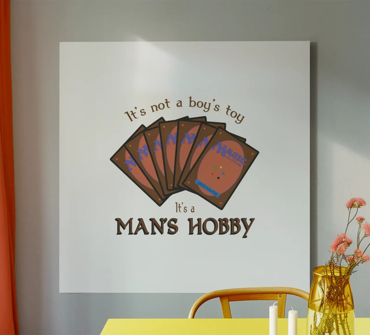 Magic it's not a boy's toy. It's a man's hobby canvas by Loobs