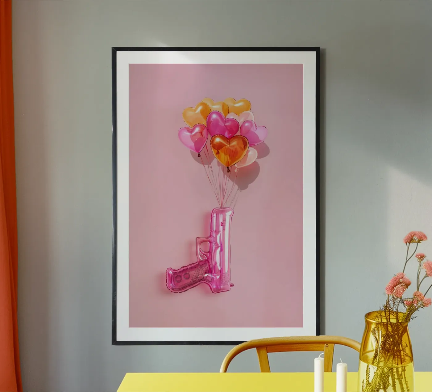 Make Love not War poster van Malou-Studio