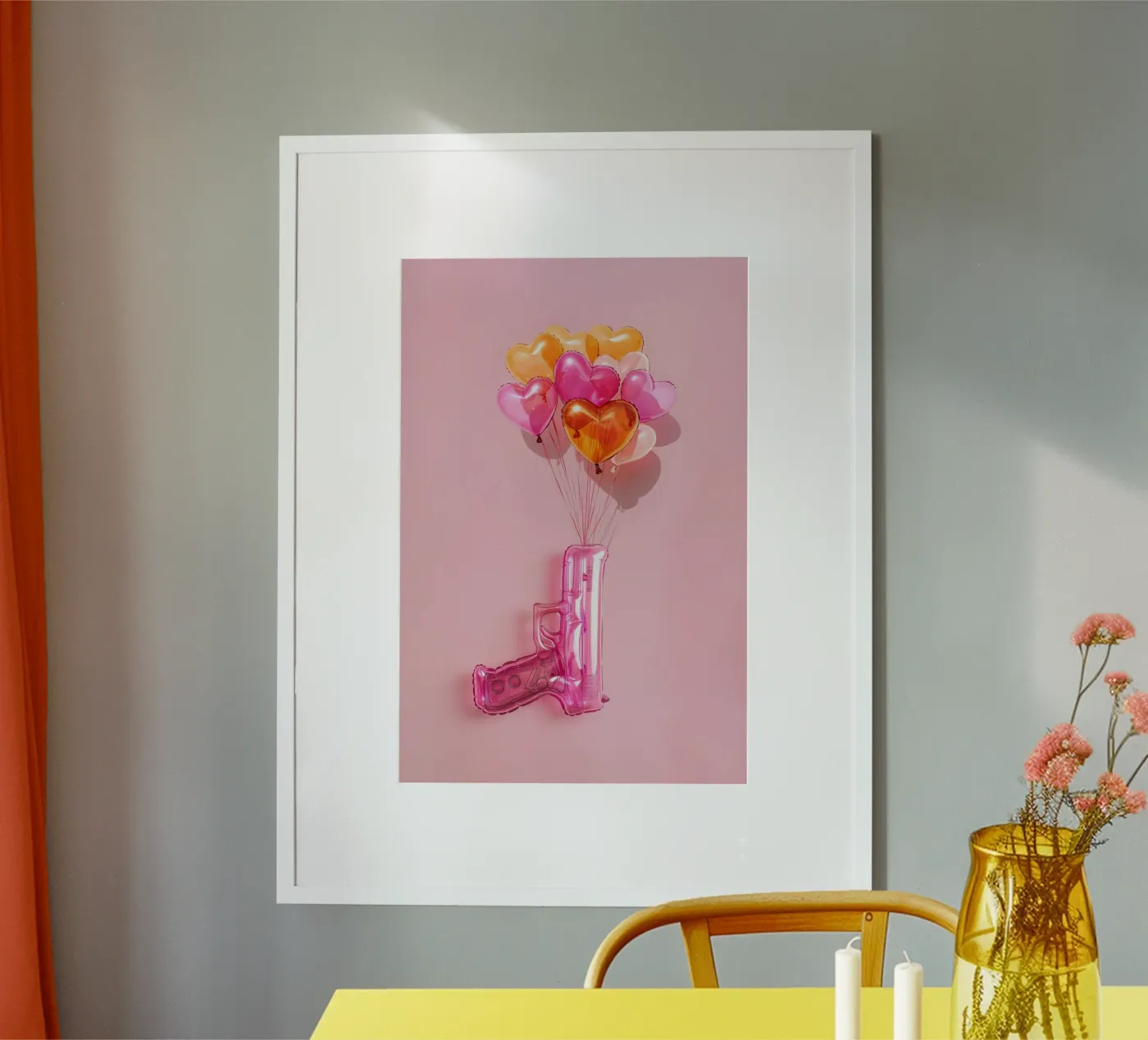 Make Love not War poster van Malou-Studio