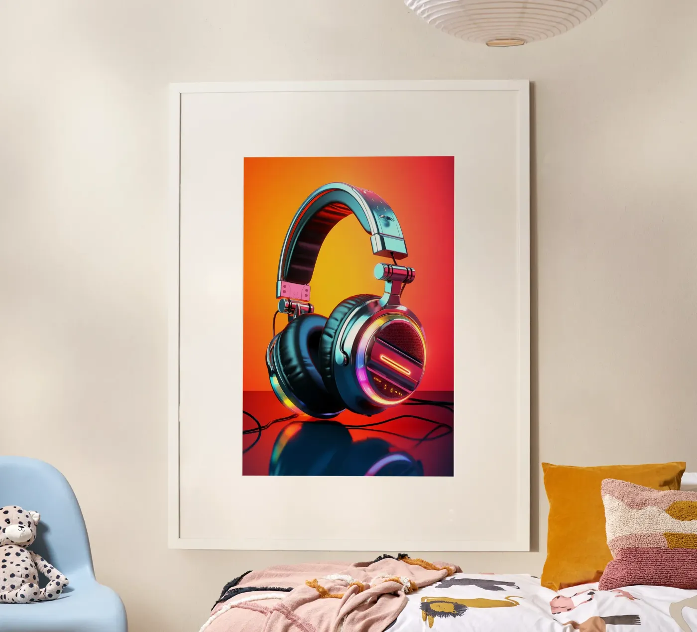 Cuffie Party Lights poster da Malou-Studio