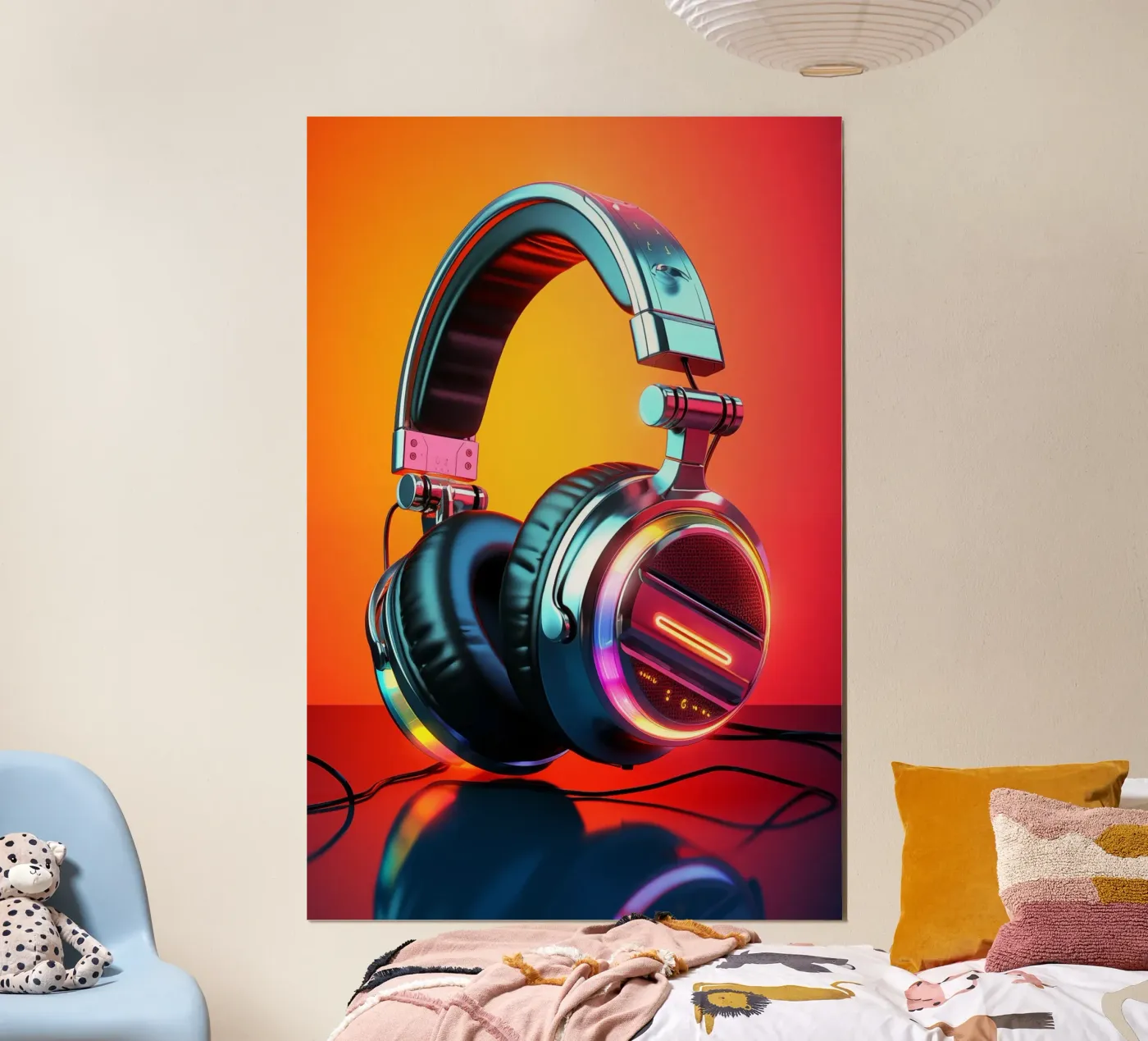 Cuffie Party Lights poster da Malou-Studio