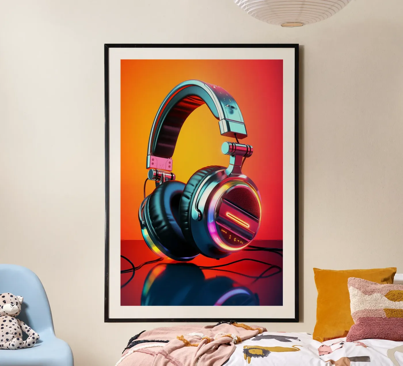 Cuffie Party Lights poster da Malou-Studio