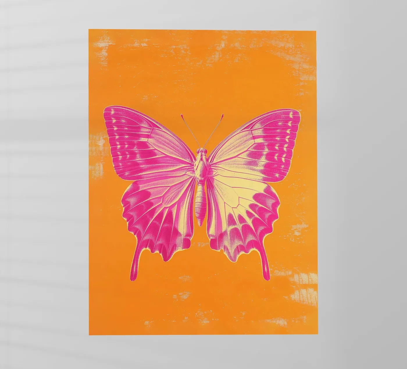 Farfalla rosa pellicola backlit da Malou-Studio