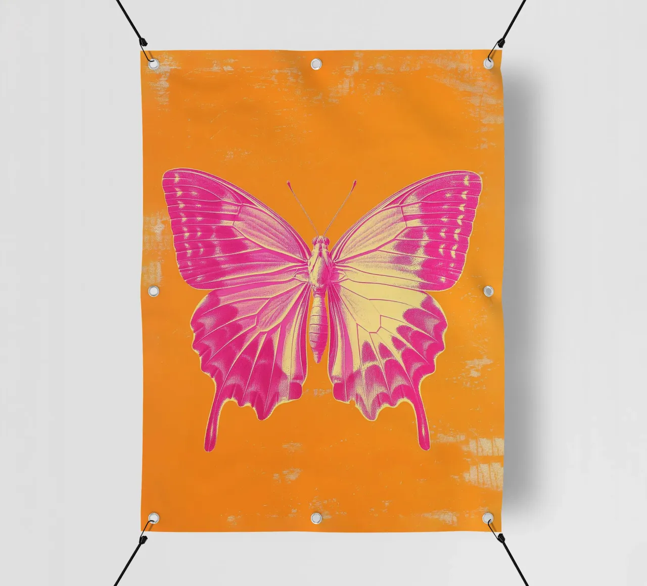 Farfalla rosa telo in pvc da Malou-Studio