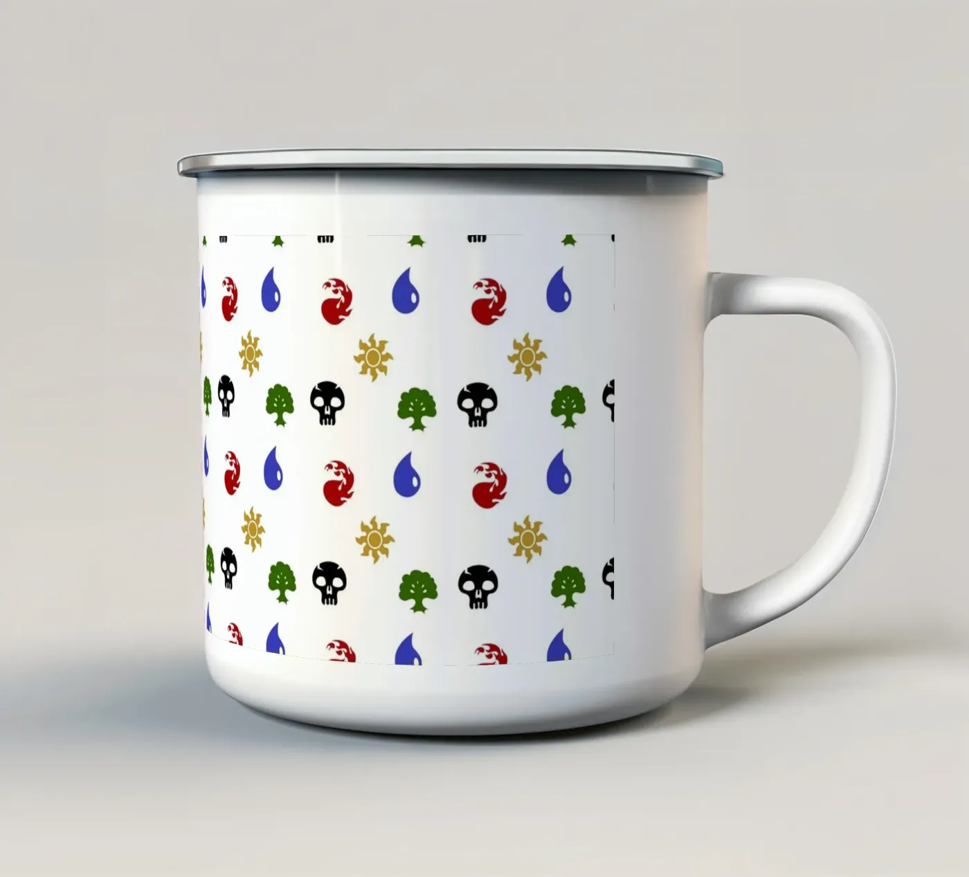 Mana Pattern enamel mug by Loobs