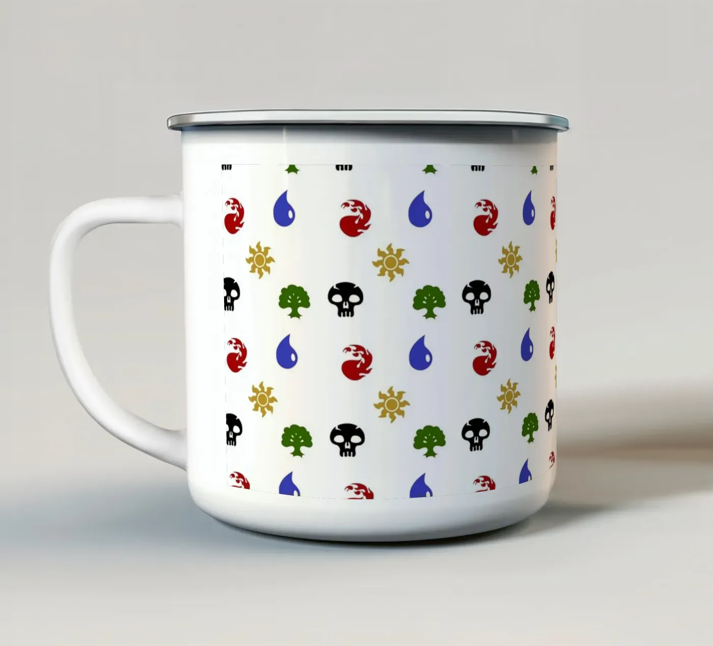 Mana Pattern enamel mug by Loobs
