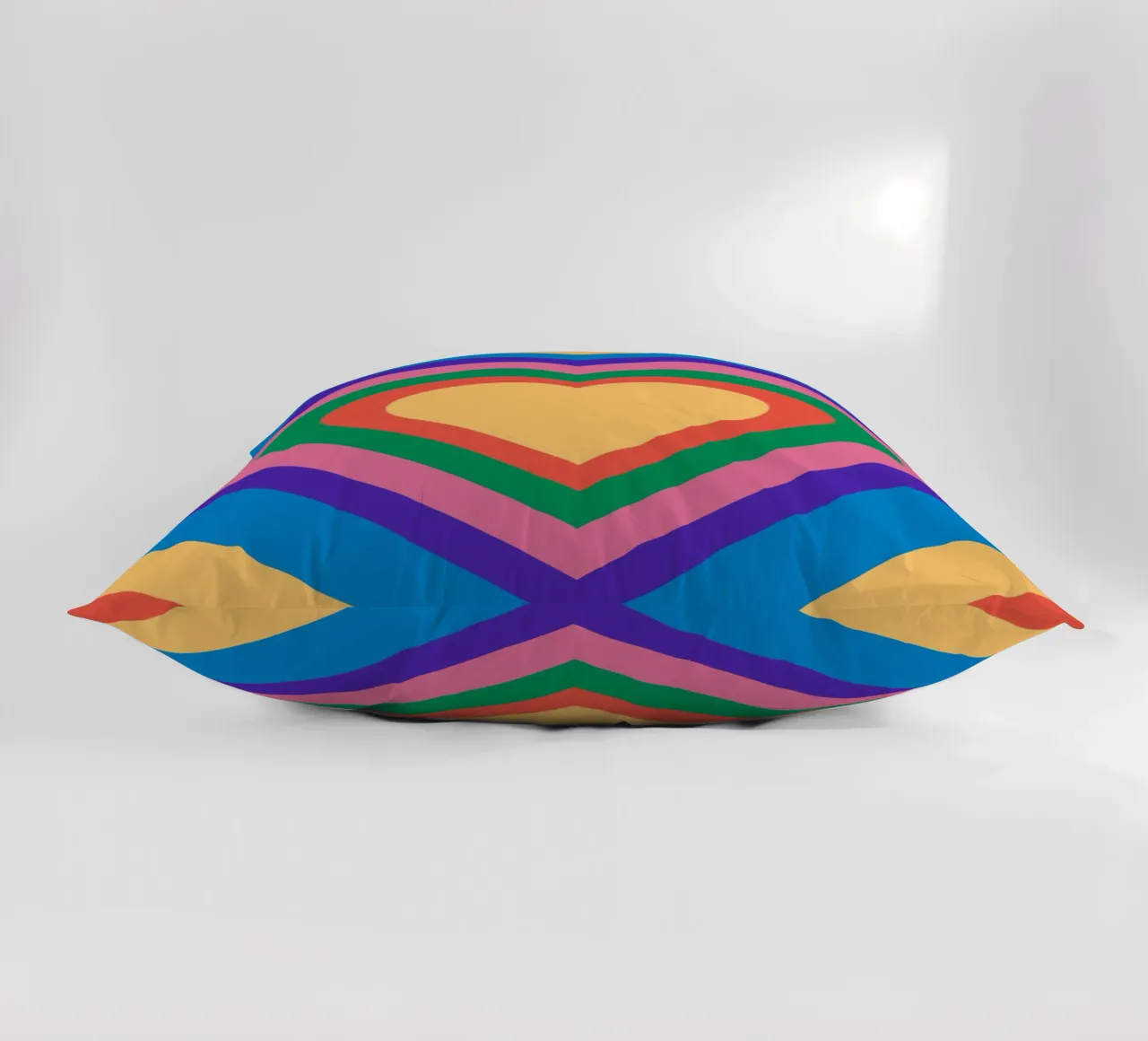 Love repeat with retro color cuscino da galihstudio