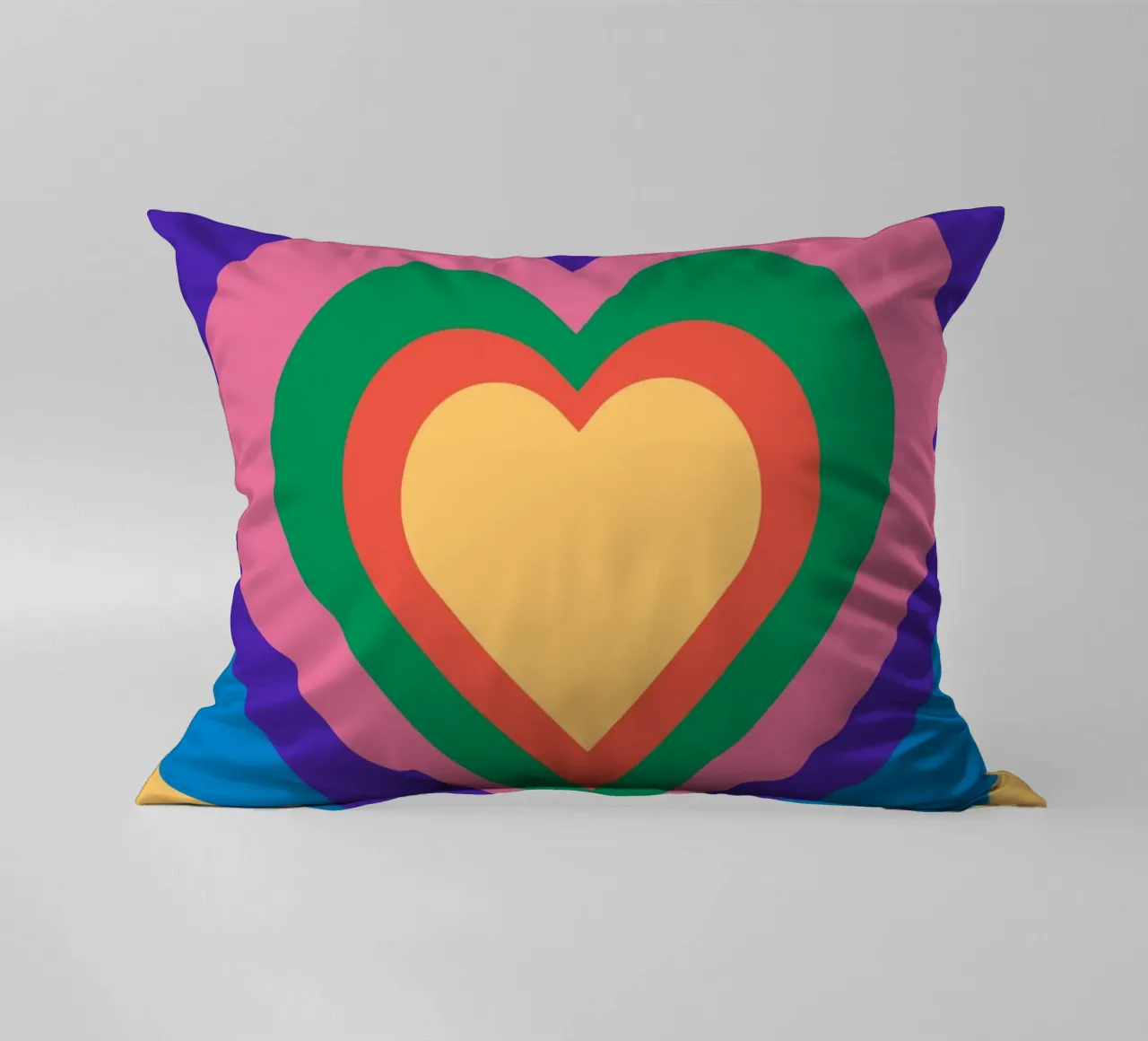 Love repeat with retro color cuscino da galihstudio