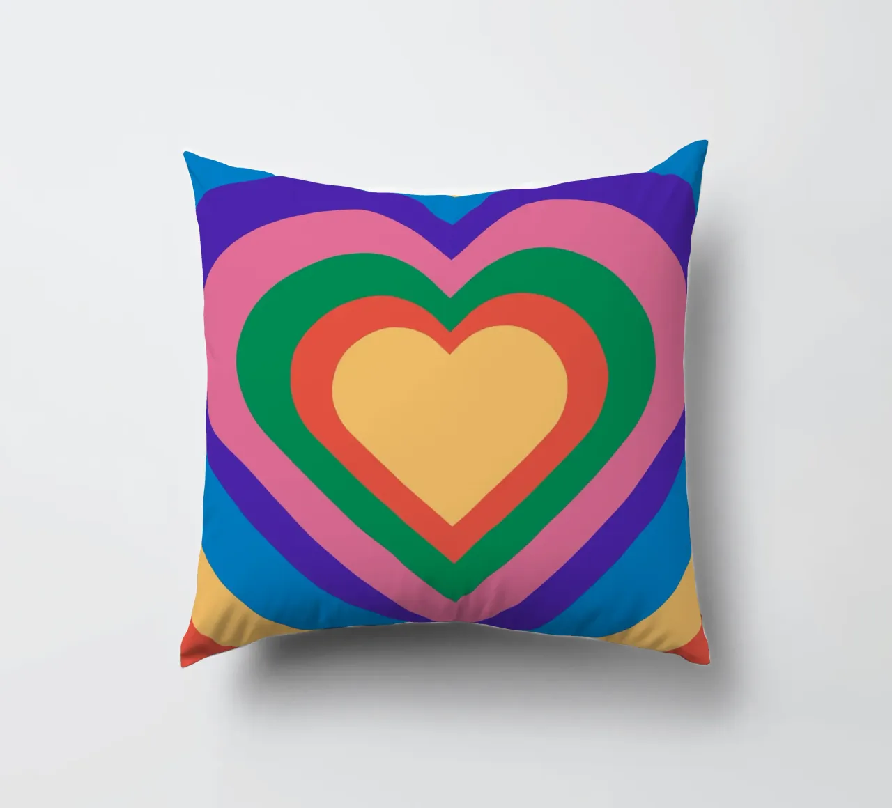 Love repeat with retro color cuscino da galihstudio