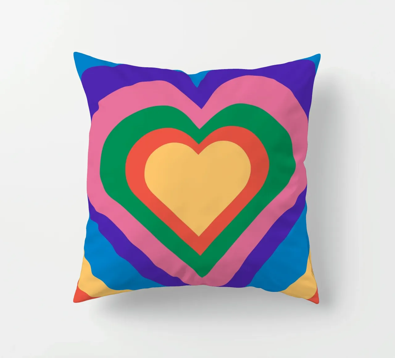 Love repeat with retro color cuscino da galihstudio