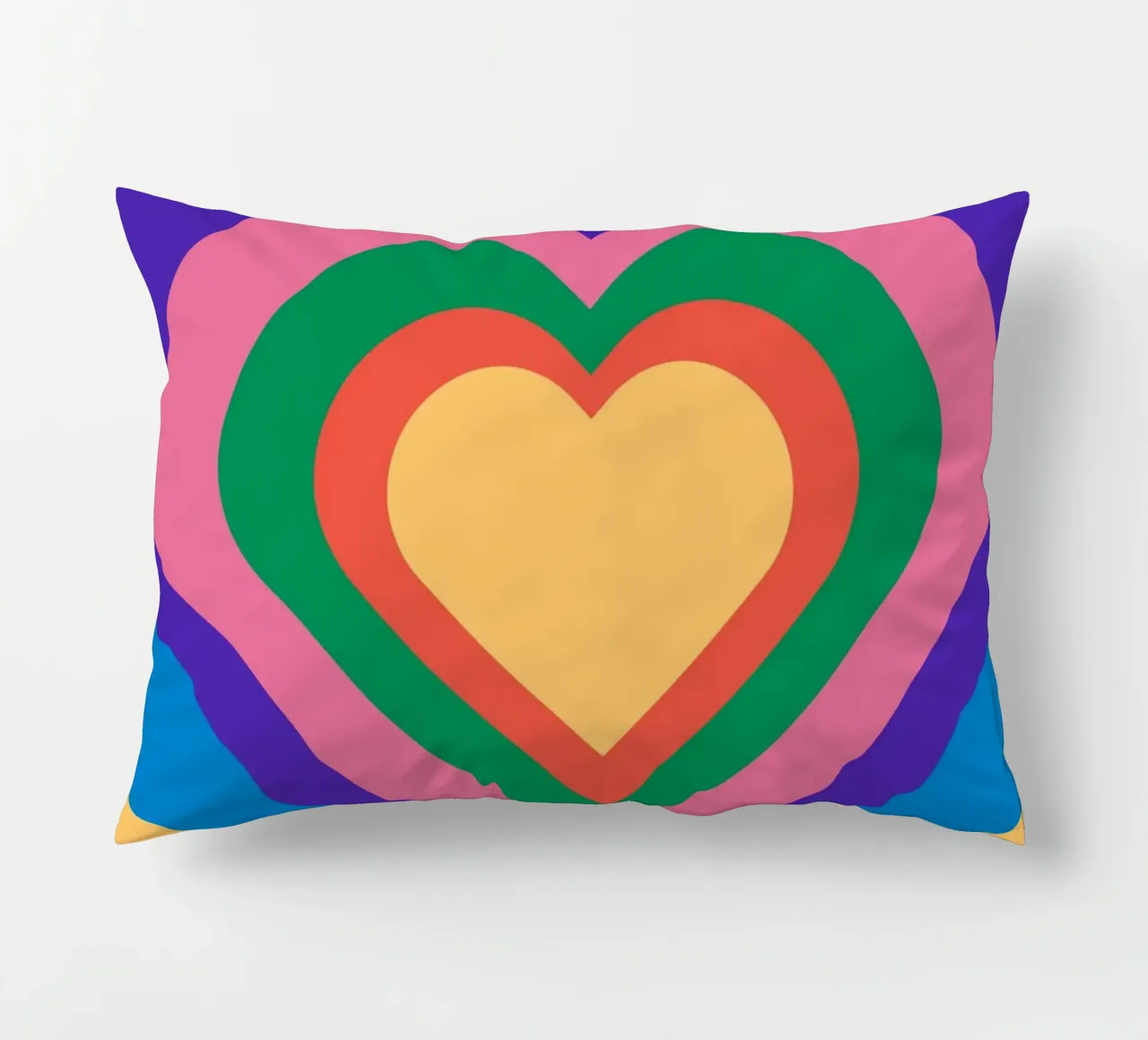 Love repeat with retro color cuscino da galihstudio