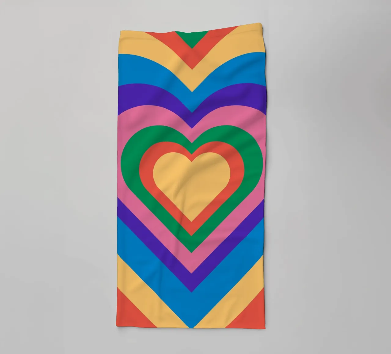 Love repeat with retro color towel by galihstudio